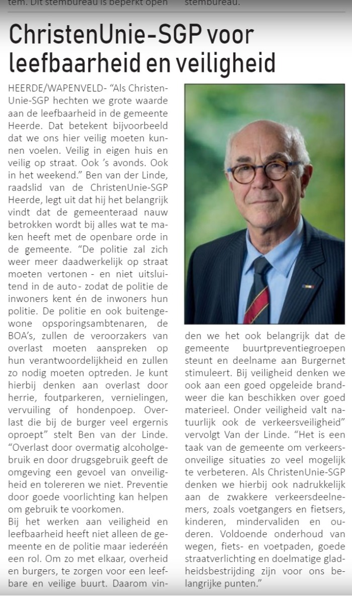 leefbaarheid en veiligheid